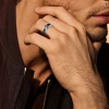 Transfronterizo europeo y americano simple anillo de acero inoxidable halloween mano joyería de pascua adornos de navidad details Picture